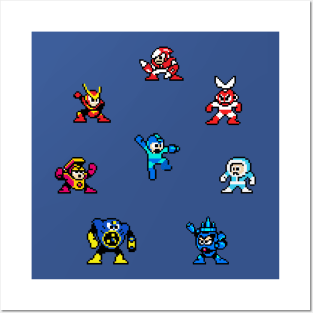 Megaman bosses Posters and Art